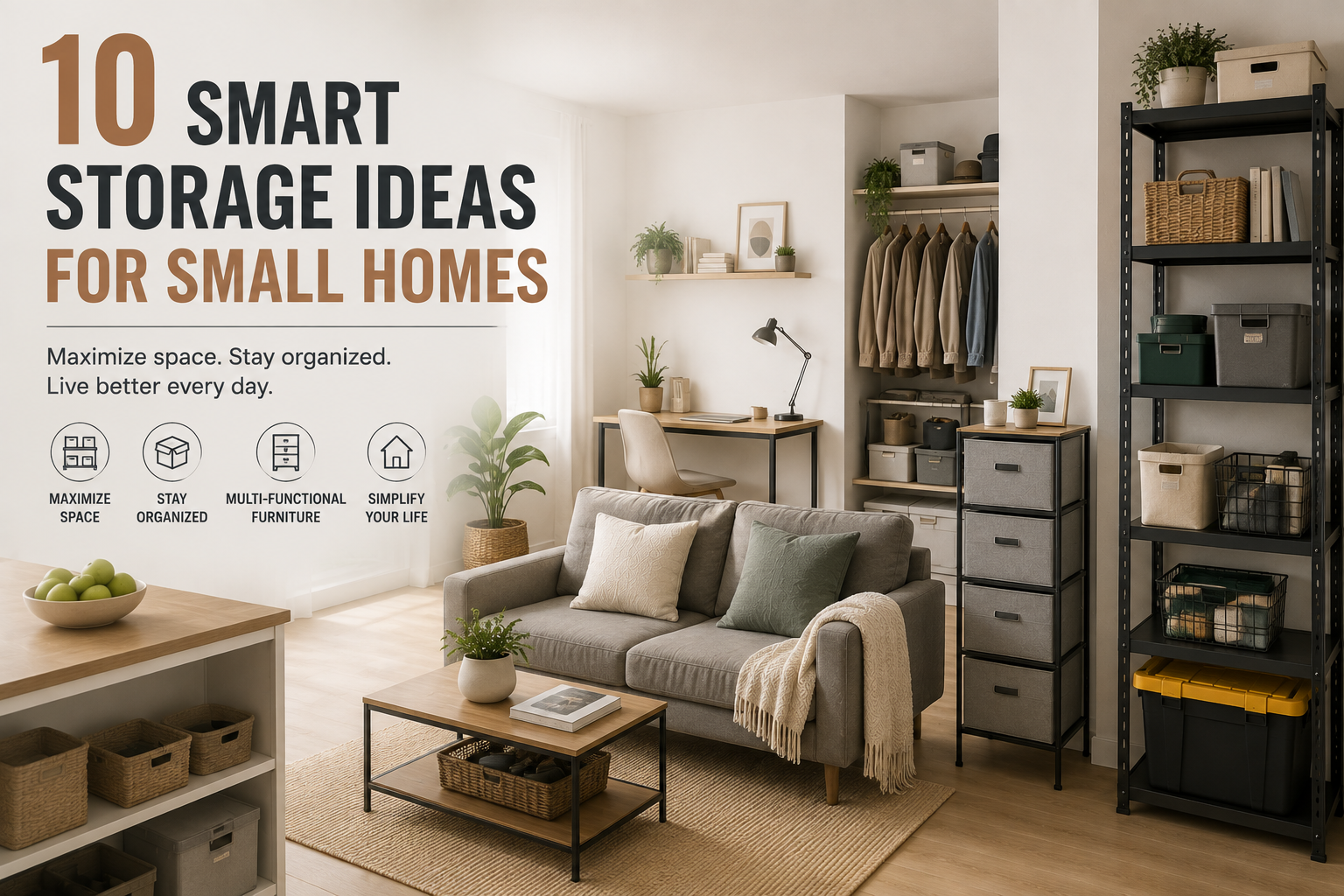 10 Smart Storage Ideas for Small Homes | PrimeZone