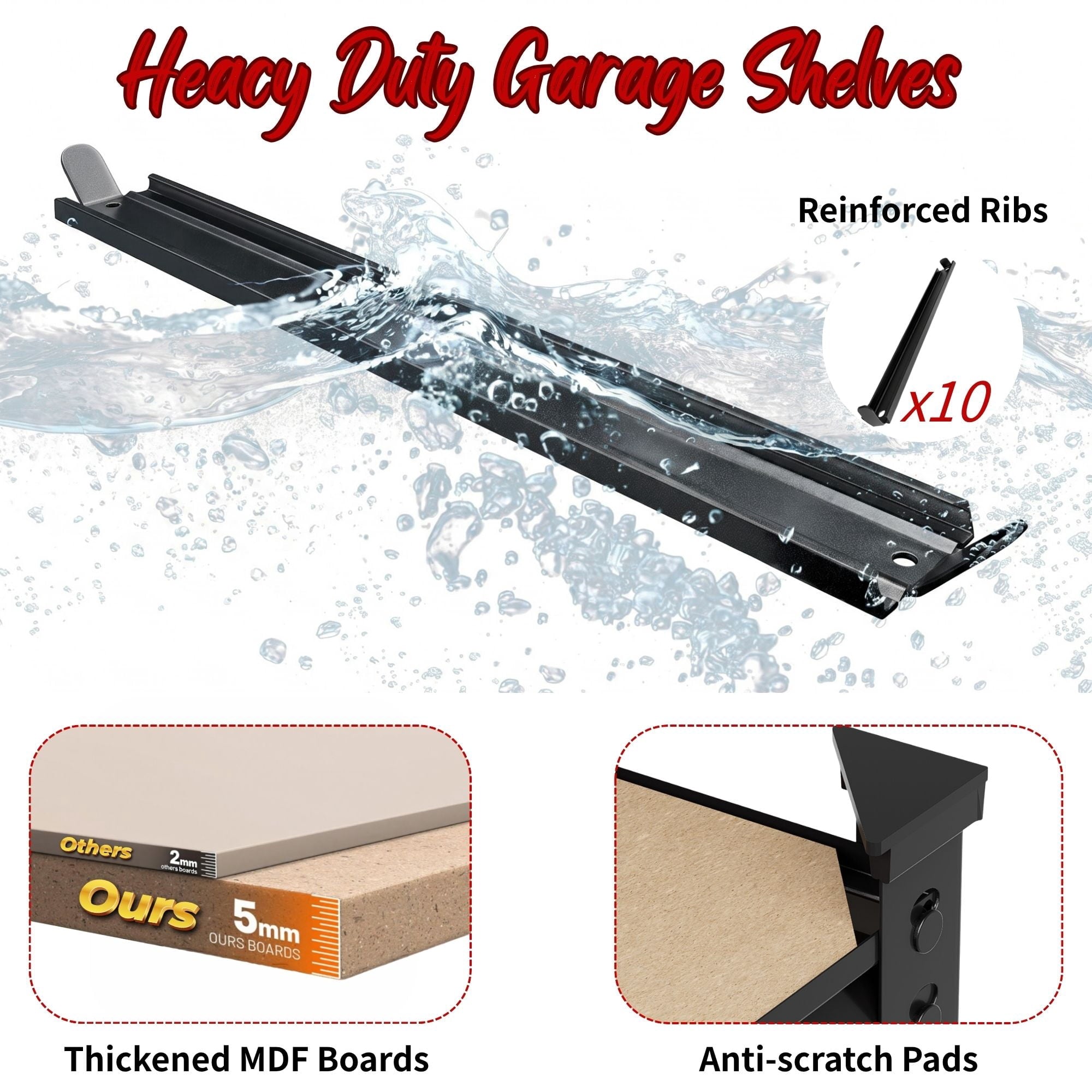 PrimeZone 5-Tier Ultra Heavy-Duty Garage Shelving Secondary image