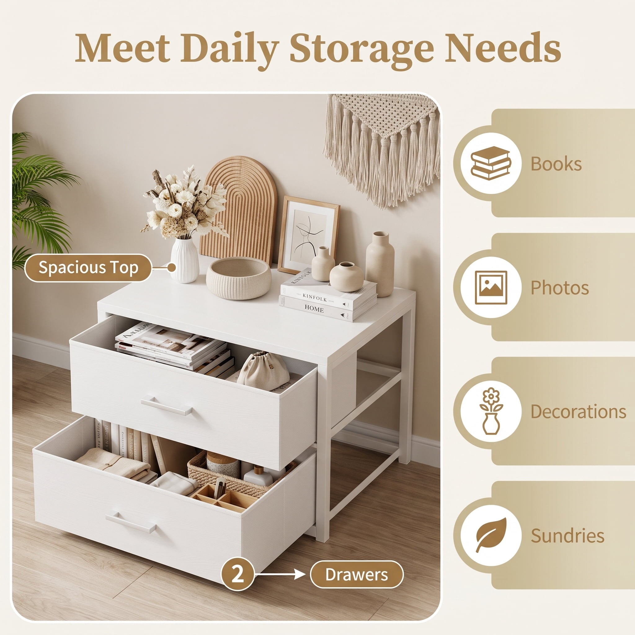 PrimeZone Fabric Storage Dresser Secondary image