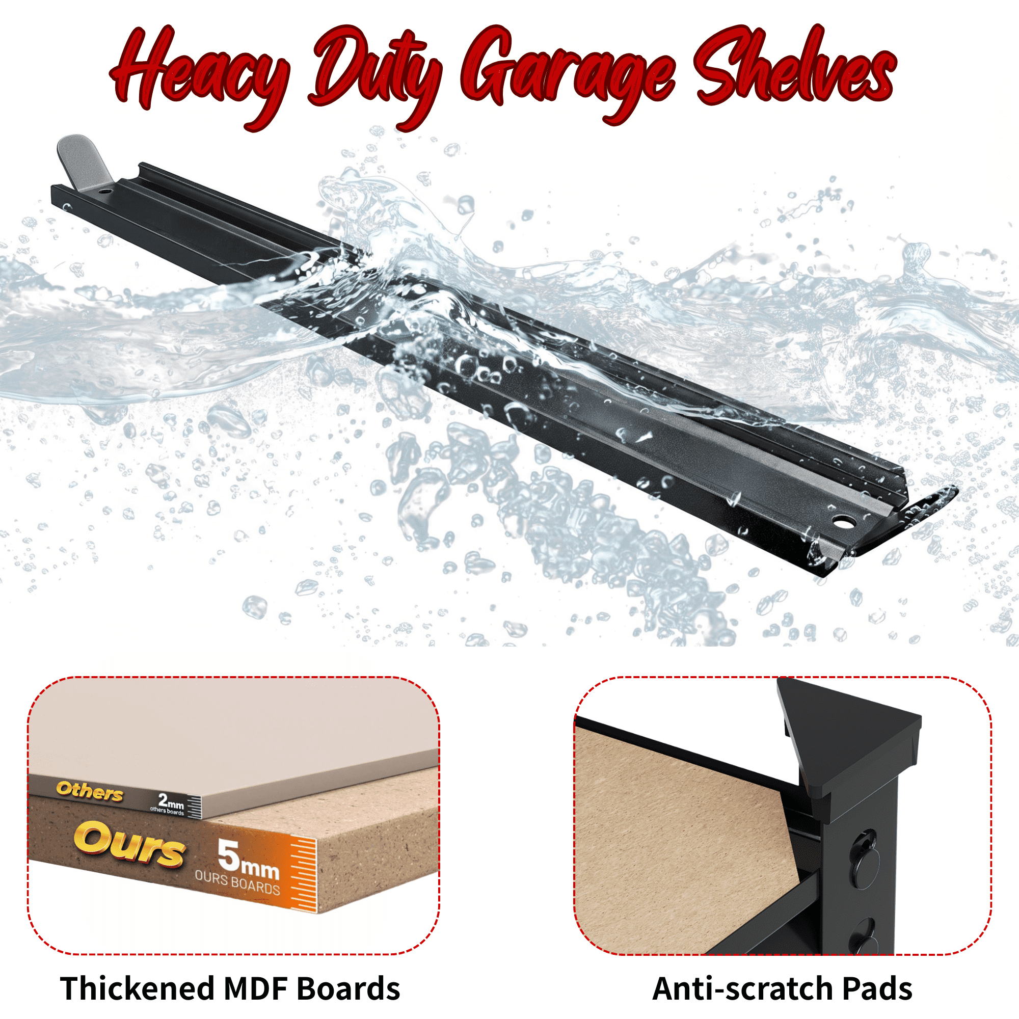 PrimeZone 5-Tier Garage Shelving Set (2-Pack) Secondary image
