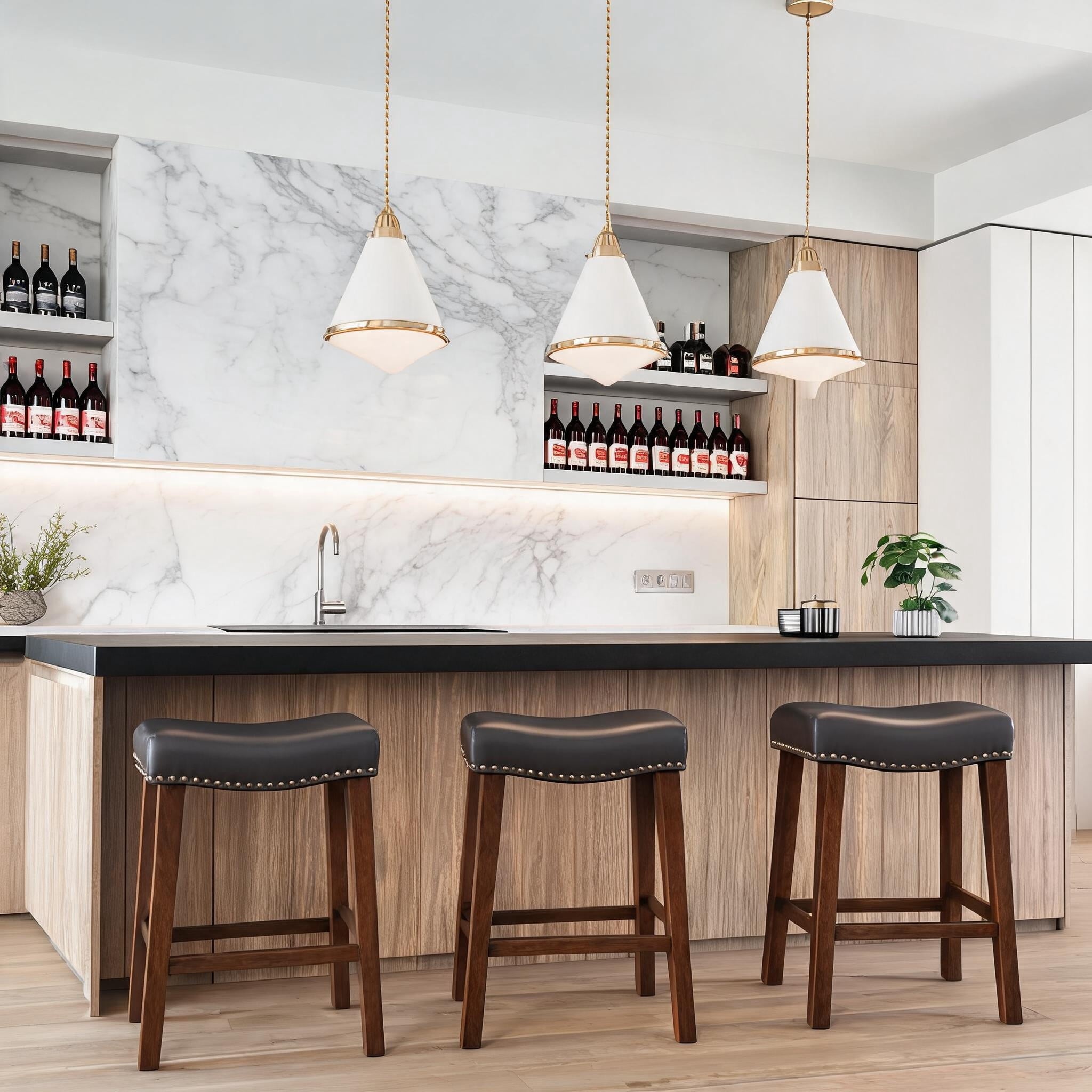 PrimeZone Saddle Bar Stools Secondary image